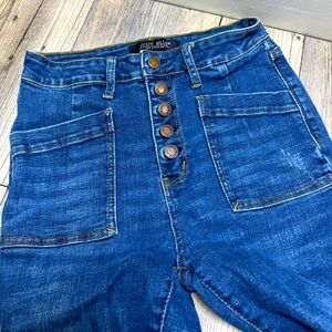 Judy Blue Pull On Skinny Fit Jean Women's Size 3/26 Blue Denim Stretch High Rise